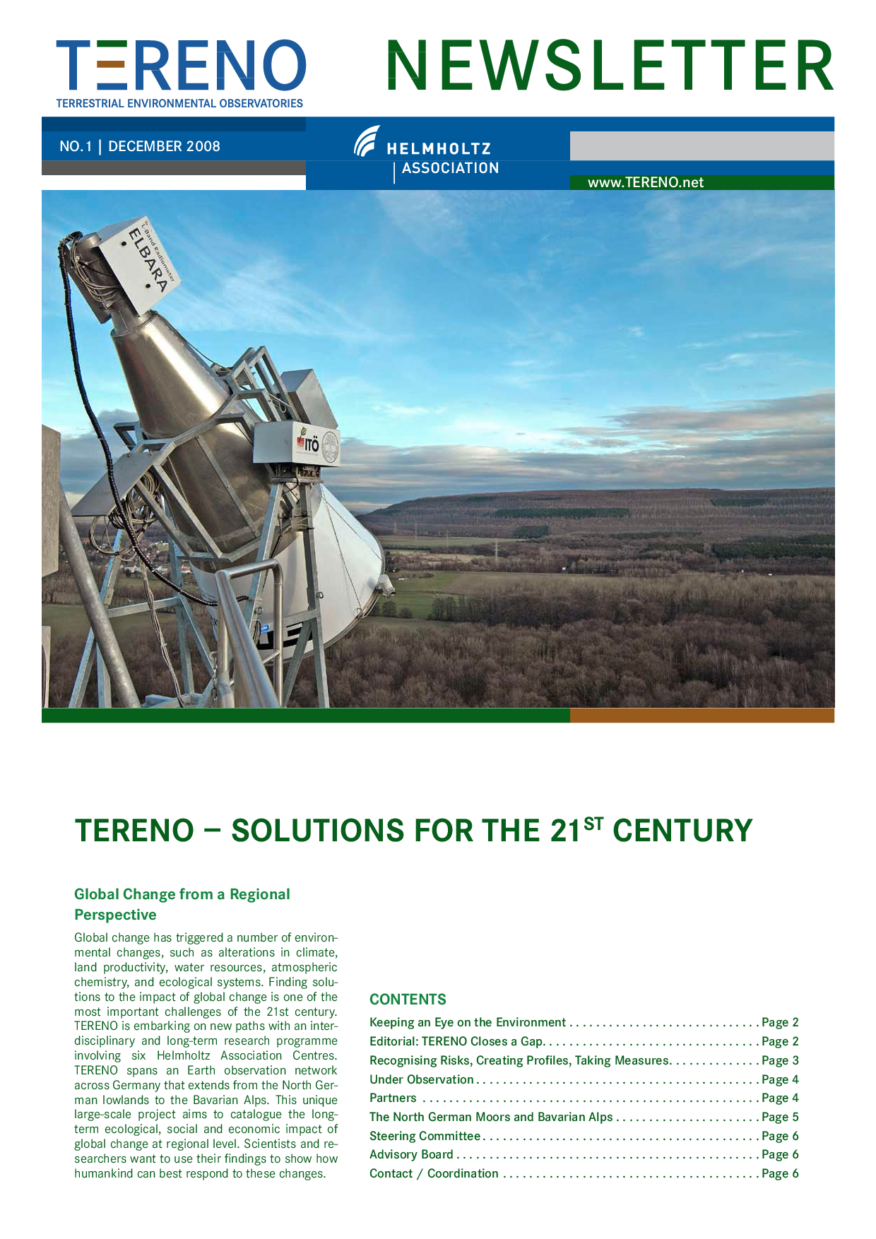 TERENO Newsletter 2008 1 eng